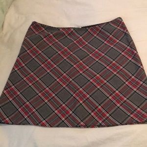 Plaid mini skirt